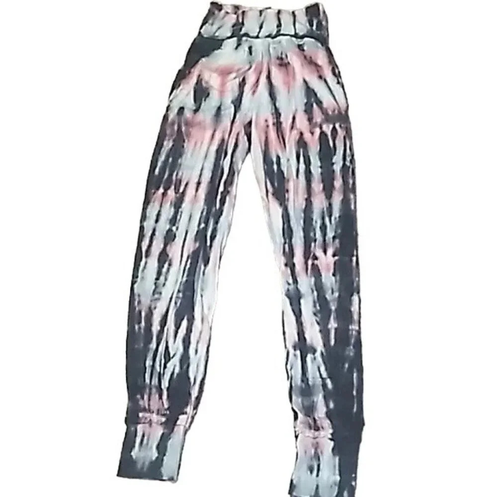 Young Fabulous & Broke Groove Tie Dye Fold Over Joggers